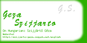 geza szijjarto business card